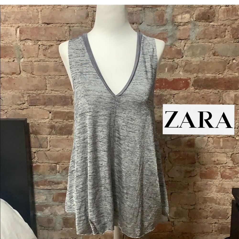 ZARA Grey W/B Collection Tank